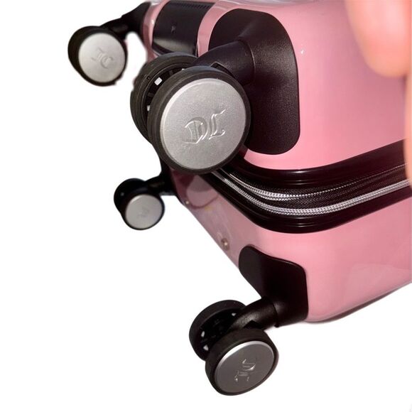 Juicy Couture Pink & White Ombre Hard Side 360 Spinner Suitcase Carry On Luggage - Picture 9 of 12